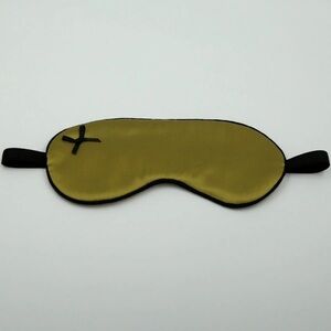 Handmade 100% silk sleep mask Mustard